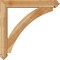 Ekena Millwork Thorton Arts and Crafts Rough Sawn Bracket w/ Offset Brace, Western Red Cedar, 6"W x 34"D x 34"H BKT0604X34X34THR03RWR - alternate 2